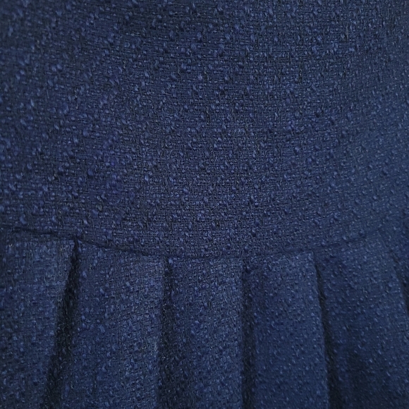 Cider M Elegant Lady Navy Tweed Pleated Mini Skort Parisian Preppy - Picture 4 of 11